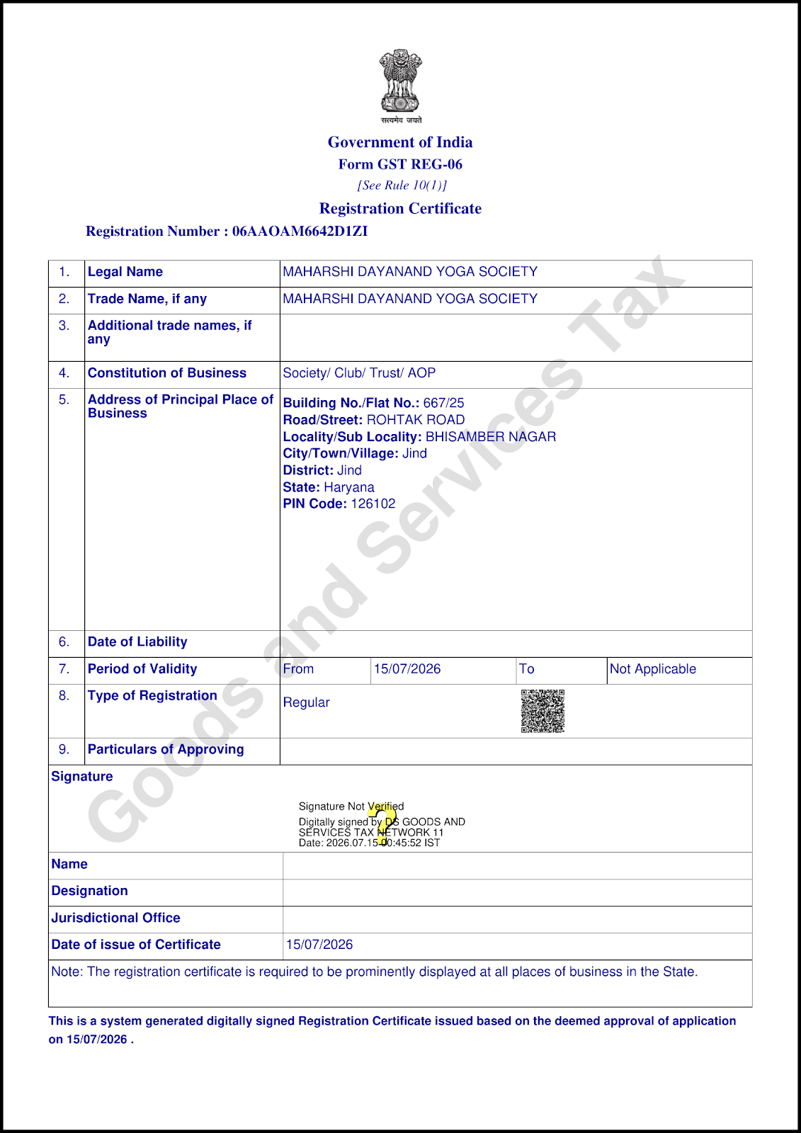 GST registration